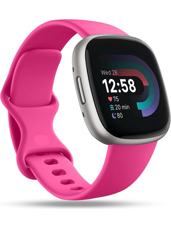 Sport Band Compatible with Fitbit Versa 4 Bands/Versa 3 Bands & Fitbit Sense Bands/Sense 2 Bands for Women Men, Soft Replacement Strap Accessories for Fitbit Sense/Sense 2/Versa 4/Versa 3 Watch