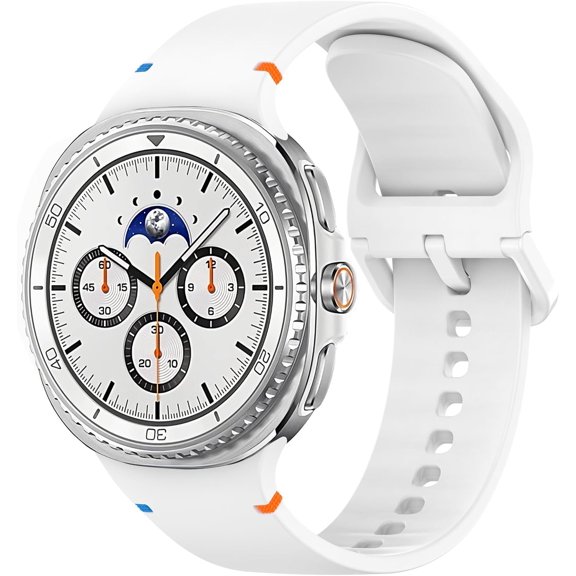 REQO Sport Band Compatible with Samsung Galaxy Watch 8 40mm 44mm/Galaxy Watch 8 Classic 46mm, No Gap Soft Silicone Replacement Strap for Men Women