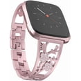 thumbnail image 1 of REQO Stainless Steel Bands Compatible with Fitbit Versa 2/Versa Lite/Versa for Women, Luxurious Bling Bracelet with Rhinestone Metal Wristbands, 1 of 7