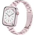 thumbnail image 1 of REQO Thin Stainless Steel Bands Compatible with Apple Watch 38mm 40mm 41mm 42mm 44mm 45mm 46mm for Women, Metal Straps for iWatch Series 10 9 8 7 6 5 4 3 2 1 SE, 1 of 7