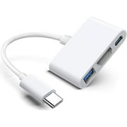 REQO USB-C Digital AV Multiport Adapter, Digital AV Dongle with HDMI 4K@60Hz & USB-A 3.0 & 100W Charge for 15, MacBook Pro Air M1 M2 M3, Pro, iMac