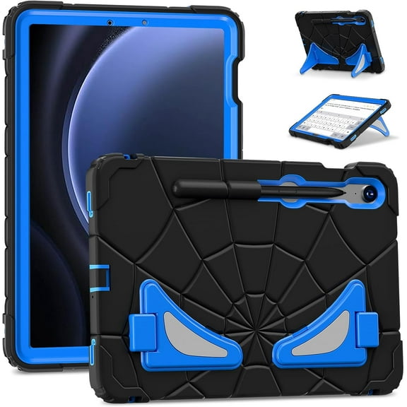 REQO case Compatible with Samsung Galaxy Tab S9/S8/S7 11 Inch and Tab S9 FE 10.9 inch: with S Pen Holder 3-Layer Structure Portable Hybrid Shock-Proof Kickstand