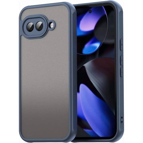 REQO for Google Pixel 9A Case Premium Clear Back Panel + TPU Bumper Cover