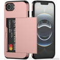 thumbnail image 1 of REQO for iPhone 16e Case with Card Holder Dual Layer Heavy Duty Protective Hidden Card Slot Slim Wallet Cover for iPhone 16e 6.1'', 1 of 7