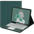 thumbnail image 1 of REQO iPad 9th/8th/7th Generation Keyboard Case with Touchpad and Pencil Holder, Round Keys Detachable Trackpad Keyboard for iPad9/iPad8/iPad7/Air3/Pro10.5, Teal, 1 of 8