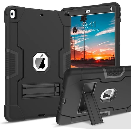 REQO iPad Air 3rd Generation Case, iPad Pro 10.5" 2017 Case, 3 Layers Heavy Duty Rugged Shockproof Kickstand Protective Tablet Case Cover for iPad Air 3 10.5" 2019 /iPad Pro 10.5" 2017