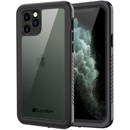 REQO iPhone 11 Pro Max Waterproof Case, 360 Full Body Protection Underwater Dirtproof Shockproof Clear Cover with Built-in Screen Protector for iPhone 11 Pro Max 6.5 Inch (Black)