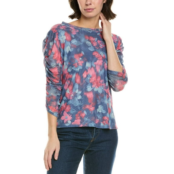 REQUIREMENTS womens Stretch Mesh Shirt, s, Blue