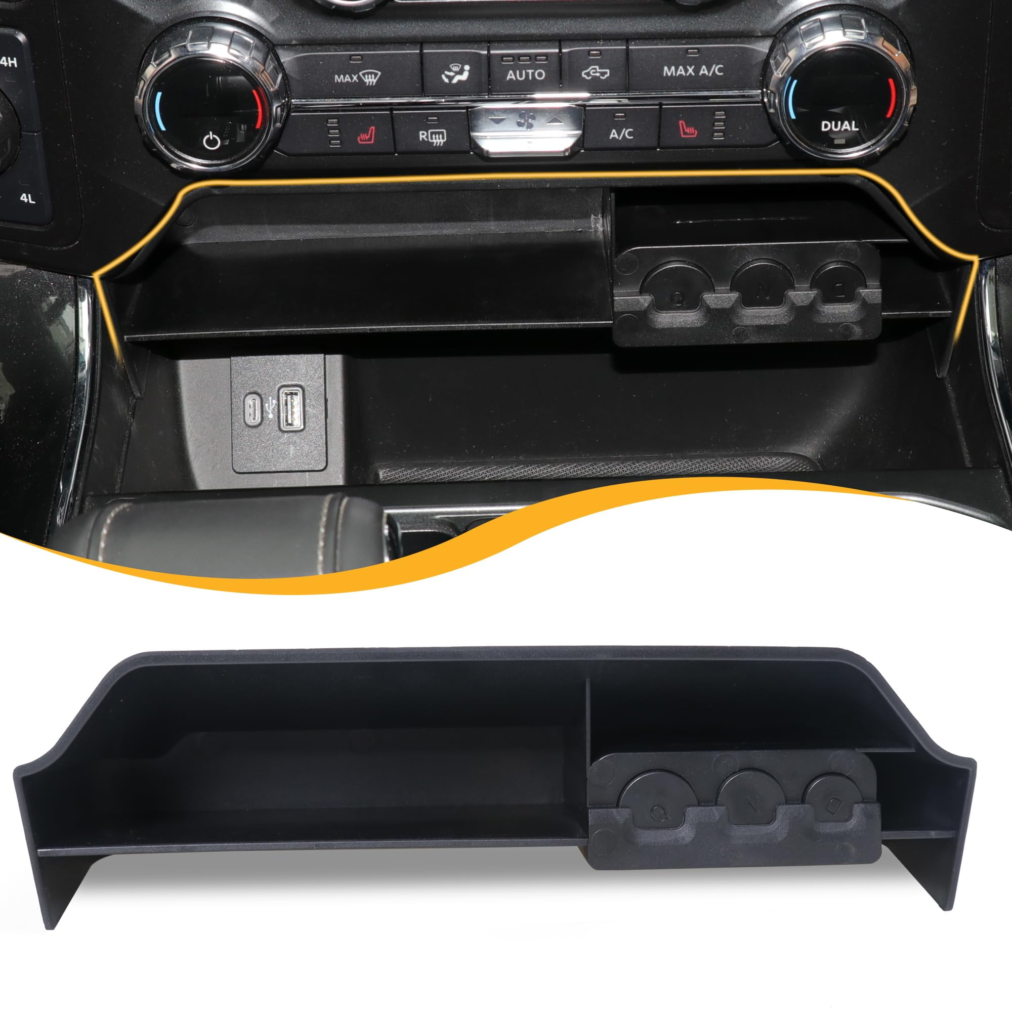 RERPRO Center Console Organizer OIF8 Tray Compatible with 2021 2022