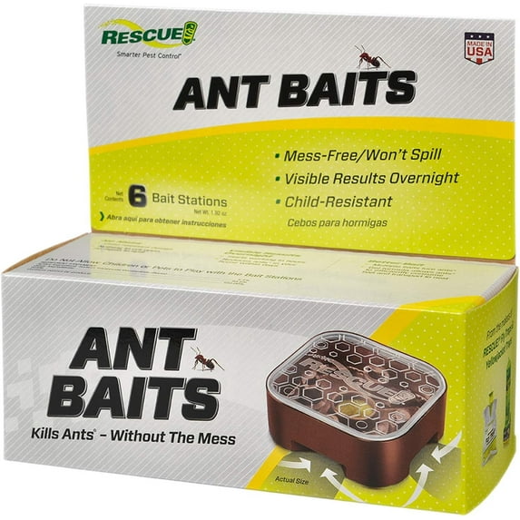 RESCUE! Ant Bait Indoor 6 Bait Stations