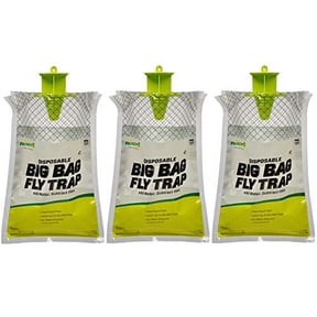 RESCUE! Big Bag Fly Trap Disposable, Outdoor Use - 3 Traps