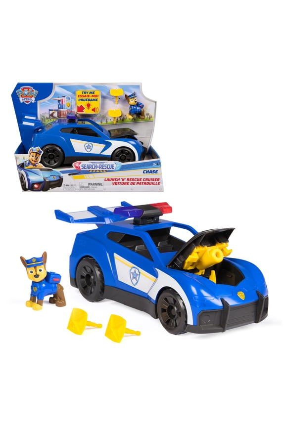 : Search & Rescue, Chase Launch 'N' Rescue Cruiser with Figure & 2 Projectiles, Lights, Sounds, & Hidden Launcher