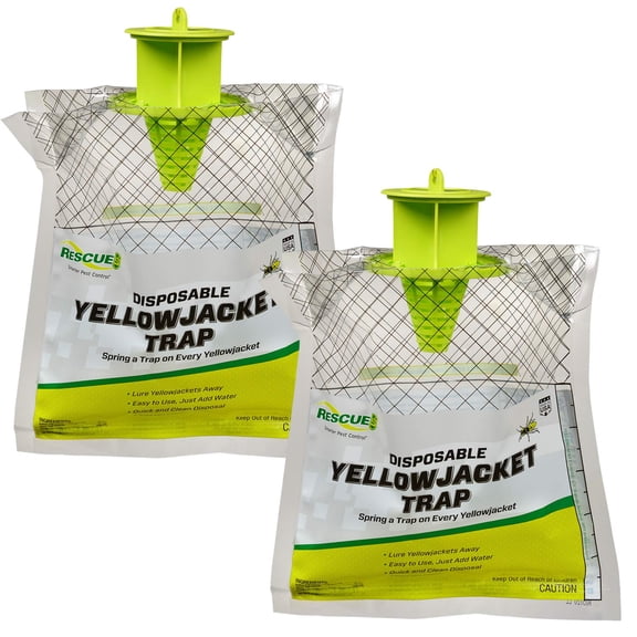 RESCUE! Disposable Yellowjacket Trap - Mountain & Pacific Formula - 2 Pack