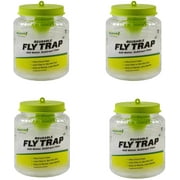 Rescue Outdoor Reusable Fly Trap Canister 4 Pack