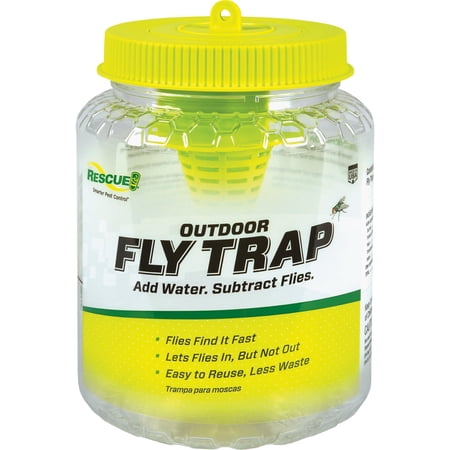 Rescue Outdoor Reusable Fly Trap Canister 4 Pack
