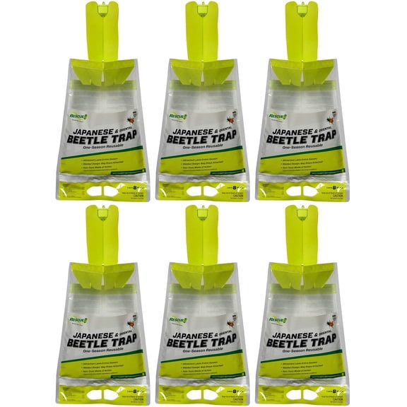 RESCUE! Japanese Beetle Trap  Reusable Bag - 6 Traps — Residential Use, Standard Application