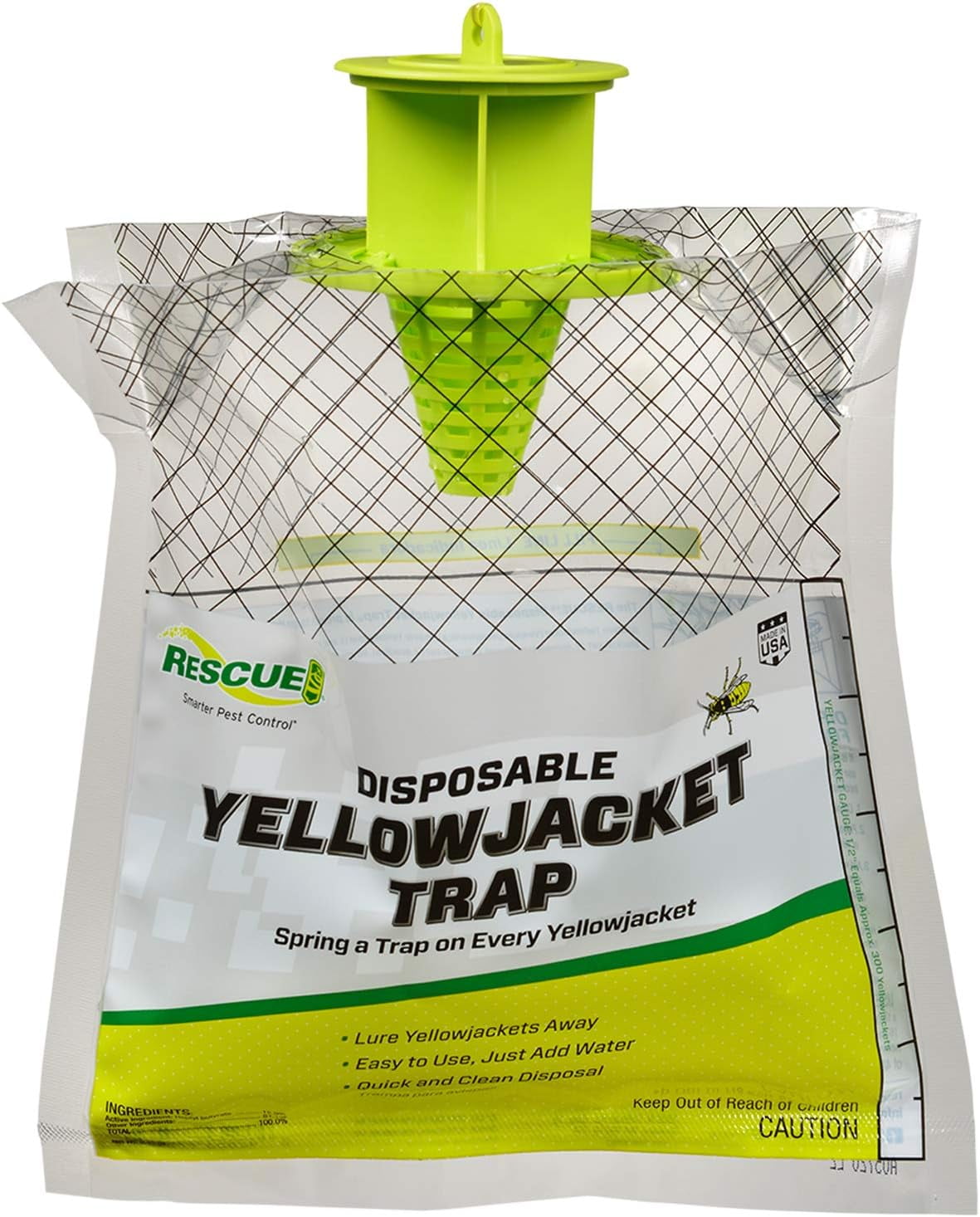 RESCUE! Yellow Jacket Disposable Trap, 1 Unit, East of Rockies Mix
