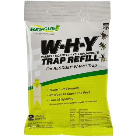 Sterling International WHY Trap Attractant Refill - Non-Toxic Wasp Hornet Yellowjacket - 2 Week