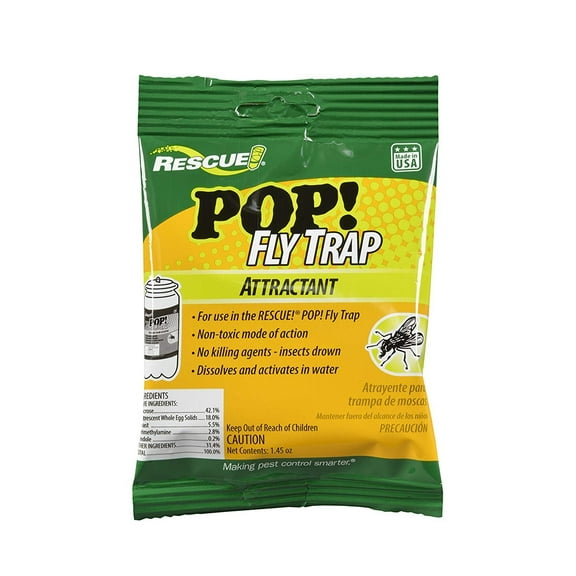 RESCUE Outdoor Non-Toxic POP! Fly Trap Attractant Refill