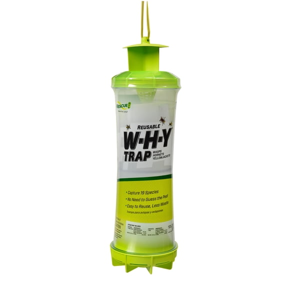 RESCUE! Outdoor Reusable W•H•Y Trap for Wasps, Hornets, and Yellowjackets Trap, 1 Pack