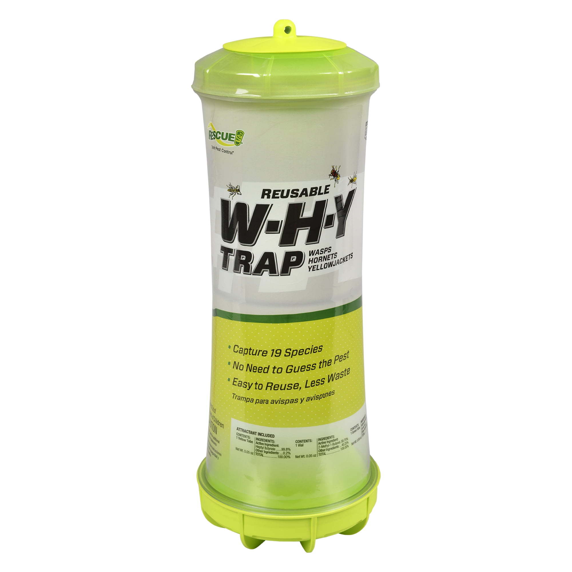 RESCUE! Outdoor Reusable W•H•Y Trap for Wasps, Hornets, and ...