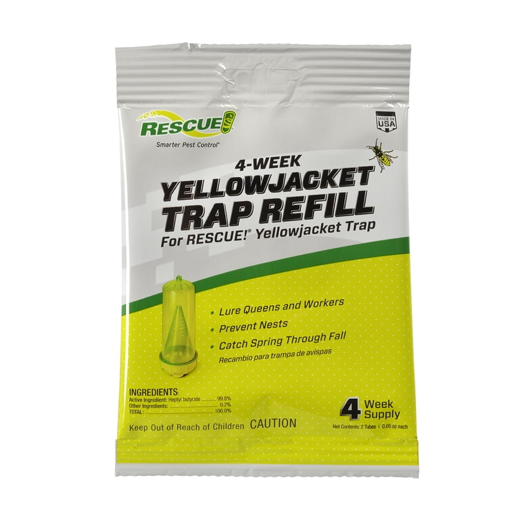 ビタジュエルドロップ RESCUE! 4-Week Outdoor Yellow Jacket Trap Refill - Powerful Insect