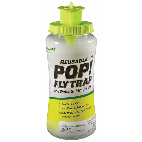 RESCUE! Pop! Reusable Outdoor Fly Trap, 1 Pack Resin
