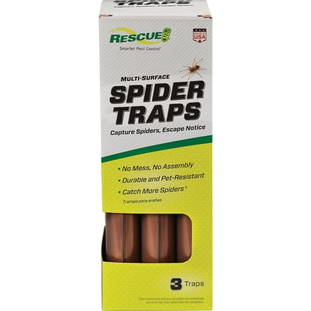 RESCUE! Spider Trap ST4 - Indoor Pest Trap for Spiders - 4 Pack, White