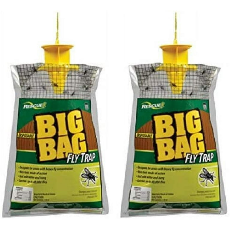 Rescue Big Bag Disposable Fly Trap BFTD-DB12 - Outdoor Non-Toxic