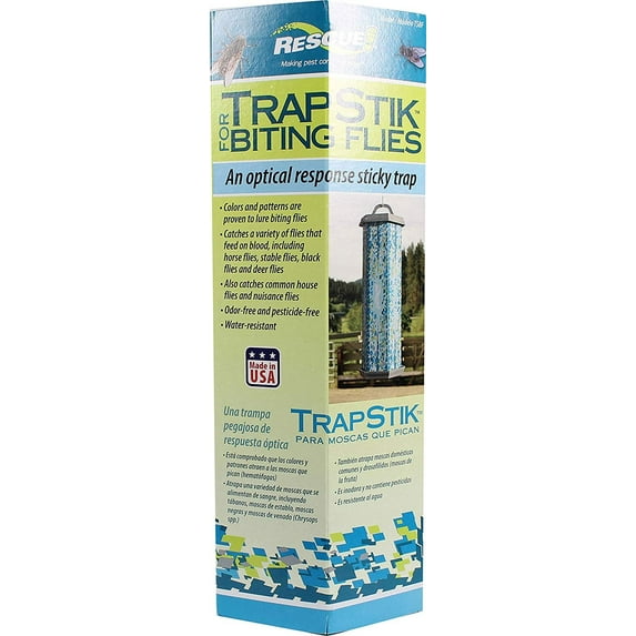 Sterling International Rescue Trapstik Fly Trap Stick - Trap for Flies - 3 Pack