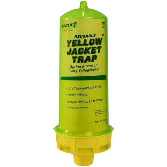 RESCUE! Yellowjacket Trap Reusable - Outdoor Pest Control - Single Piece