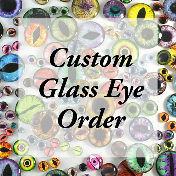 RESERVED 1 Pair 20mm Dog eyes with 16mm Iris