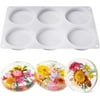 LET'S RESIN Extra Deep Coaster Resin Molds Silicone, Large 6 Cavity Silicone Molds for Resin, Round Silicone Coaster Molds for Epoxy Resin, Cups Mats, DIY Craft