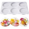 LET'S RESIN Extra Deep Coaster Resin Molds Silicone, Large 6 Cavity Silicone Molds for Resin, Round Silicone Coaster Molds for Epoxy Resin, Cups Mats, Diy Craft