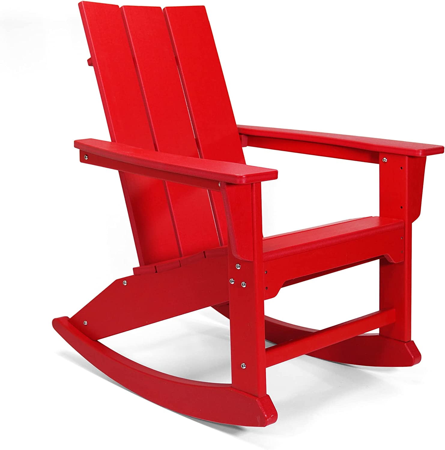 RESINTEAK Modern Adirondack Rocking Chair, All Weather Resistant
