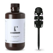 RESIONE K+ Tough ABS-Like 3D Printer Resin, High Precision, Low Water Absorption, Scratch Resistant, Pure Black 1kg