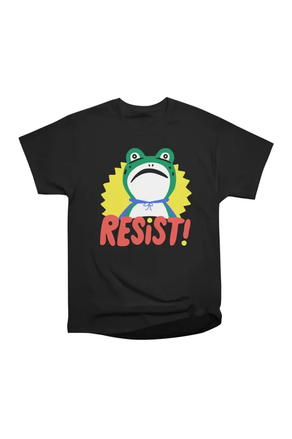 RESIST Frog T-Shirt Tee Gift For Him Merch For Her Apparel For Friend-1