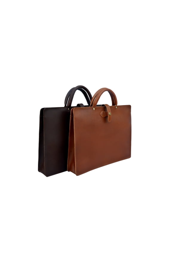 16x12 Inches Unisex Leather Laptop Briefcase, MacBook Leather Bag, Handmade Office Bag, Slim Portfolio Briefcase