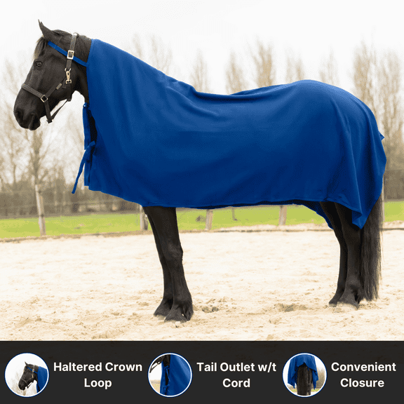 RESISTANCE Long Lasting & Warm Soft Fleece Square Cooler for Horse