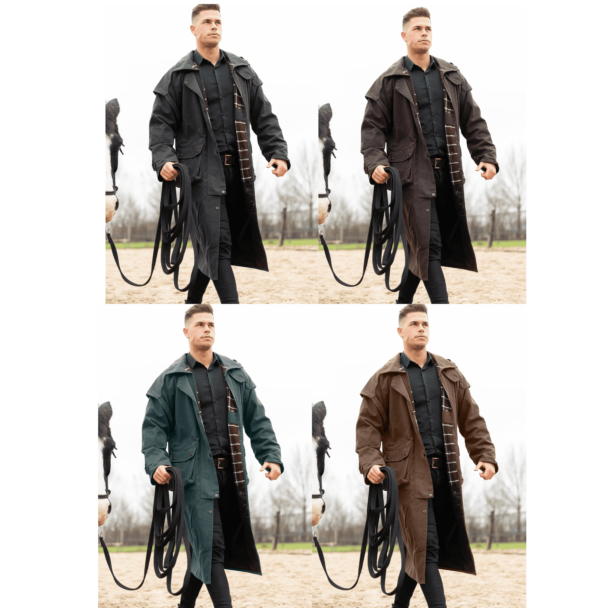 Oilskin duster coat sales