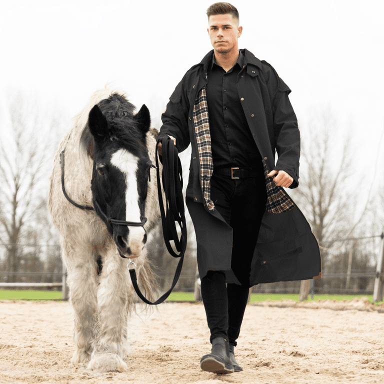 RESISTANCE Oilskin Duster Coat: Waterproof, Lightweight, Western