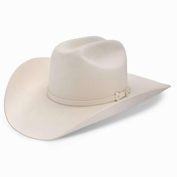 RESISTOL Men's 2X Pageant Wool Felt Cowboy Hat White 6 1/2  6 1/2