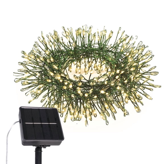 RESNICE 20FT 200LED Solar Powered String Lights, Waterproof Copper Wire Fairy Lights with 8 Modes, Outdoor Decor for Patio Balcony Wedding Christmas Garden Home