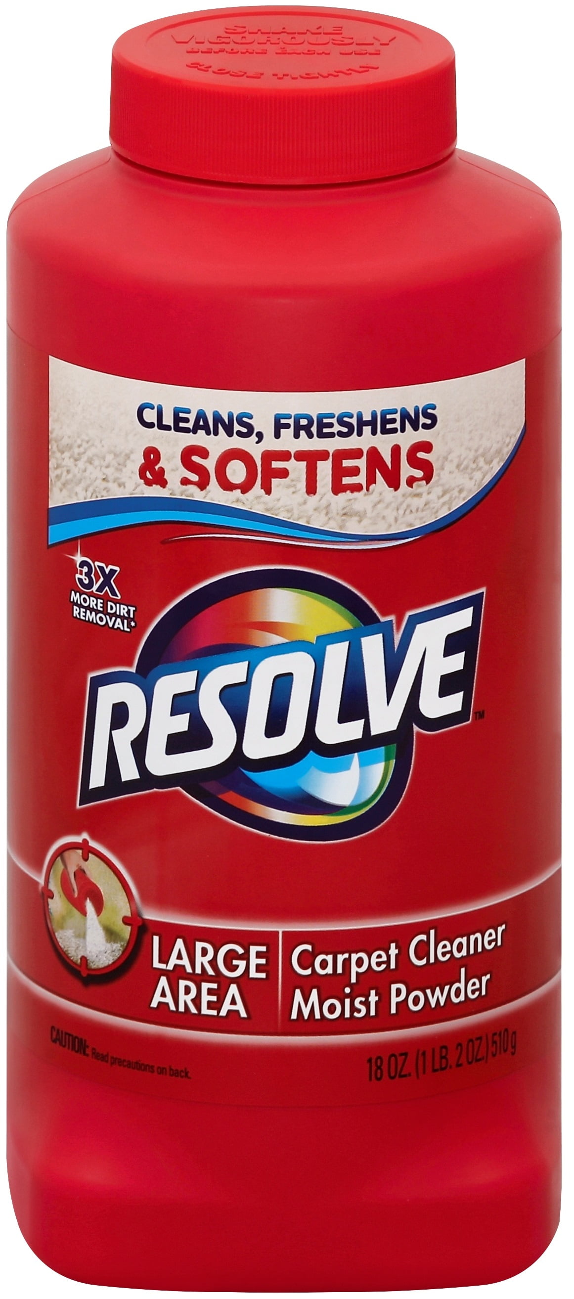  Resolve Carpet Cleaner Powder, 18 oz Bottle, For Dirt & Stain  Removal : Industrial & Scientific