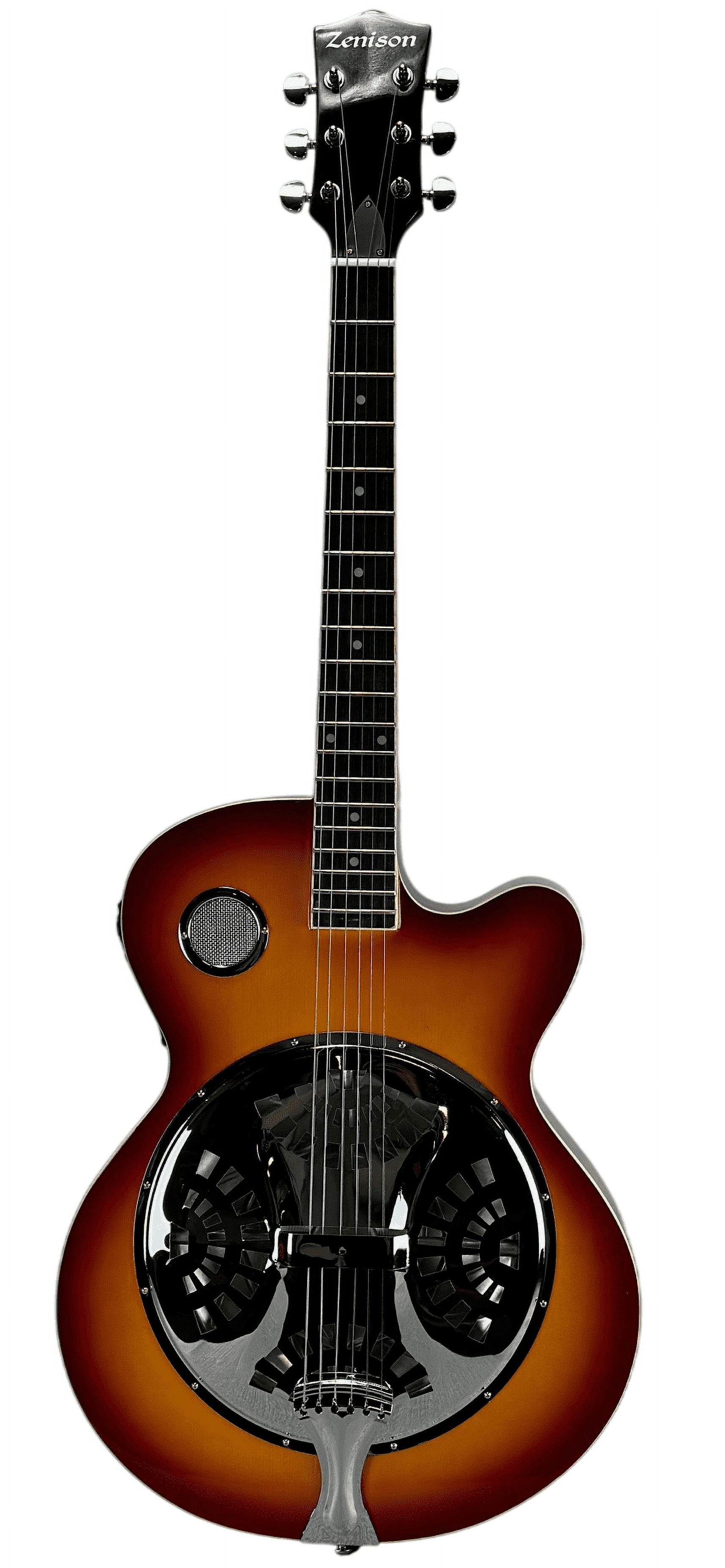 RESONATOR GUITAR Acoustic-Electric SEPELE SPRUCE Single Cutaway Steel Pan Blues