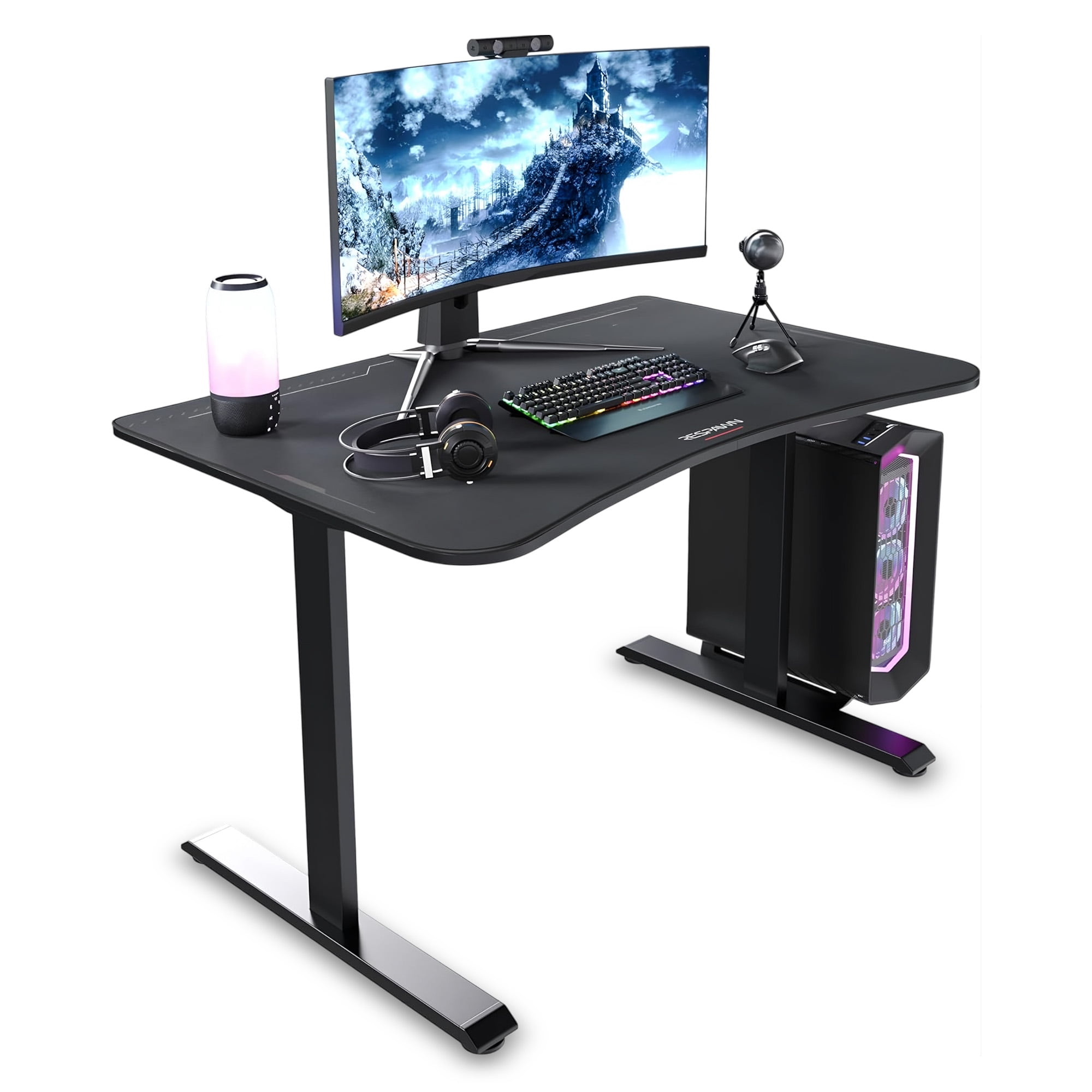 Free Shipping! RESPAWN 1063 Gaming Desk - 63in Computer Desk With