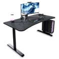 thumbnail image 1 of RESPAWN 1063 Gaming Desk with Cable Management - 63 Inch Ergonomic Full Computer Desk Mouse Pad, Sturdy Home Office Workstations, Laptop PC Console Gamer Table, Wooden Study Table for Bedroom - Black, 1 of 8
