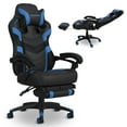 thumbnail image 1 of RESPAWN 110 Pro Ergonomic Gaming Chair with Footrest for Adults - Comfortable Office Gaming Recliner with Lumbar Support and Headrest, Racing Style Video Game Chairs for Computer Gamer - Blue, 1 of 8