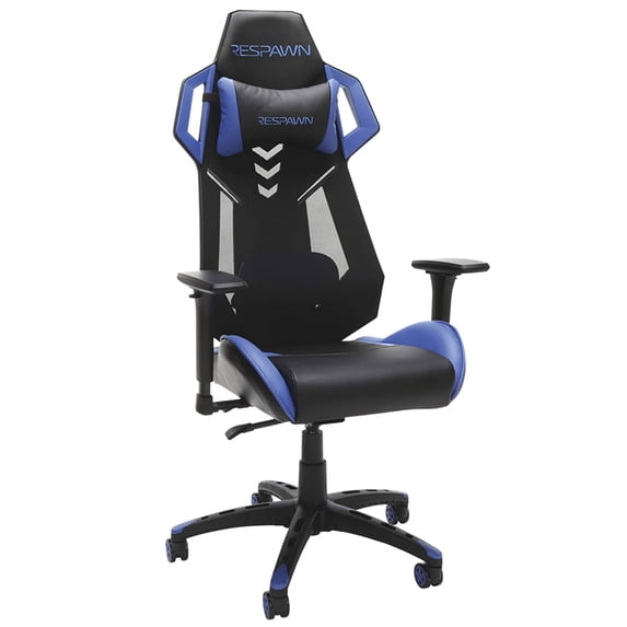 RESPAWN 200 Racing Style Gaming Chair w/ Breathable Mesh and Headrest, Blue