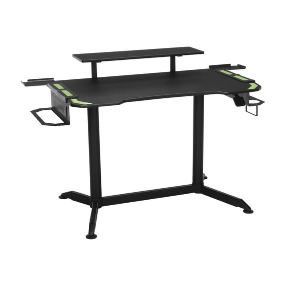 RESPAWN 3010 Gaming Computer Desk - Ergonomic Height Adjustable Gaming Desk, in Green (RSP-3010-GRN)